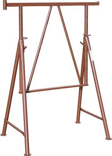 MÜBA Stahlrohr-Gerüstbock,lack.B120xH75cm 75-130cm m.Pfostenhalterung MÜBA