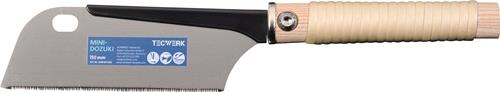 TECWERK Japansäge/Feinzugsäge Mini Dozuki Blatt-L.150mm Gesamt-L.370mm ger.Rattangriff