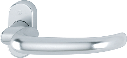 HOPPE® Drücker-Halbgarnitur ohne Schlüsselrosette San Francisco RD-1301GF2/55, mit Stütznocken, Aluminium