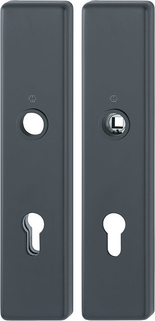 HOPPE® Schutz-Langschildpaar 2221/2210, ZT, Aluminium, 11986074