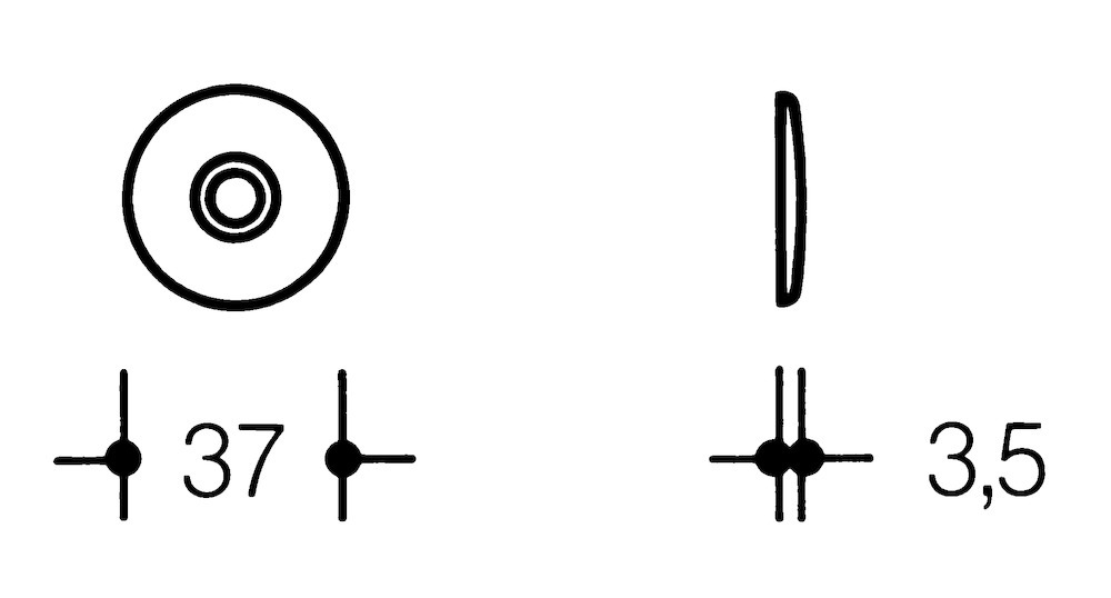 HEWI Rosettenfußscheibe 548.13BRS, Polyamid, 548.13BRS 99