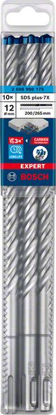 BOSCH EXPERT SDS plus-7X Hammerbohrer, 12 x 200 x 265 mm, 10-tlg.. Für Bohrhämmer BOSCH EXPERT SDS plus-7X Hammerbohrer, 12 x 200 x 265 mm, 10-tlg.. Für Bohrhämmer