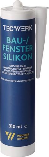 TECWERK Bau-/Fenstersilikon transp.310ml Kartusche TECWERK
