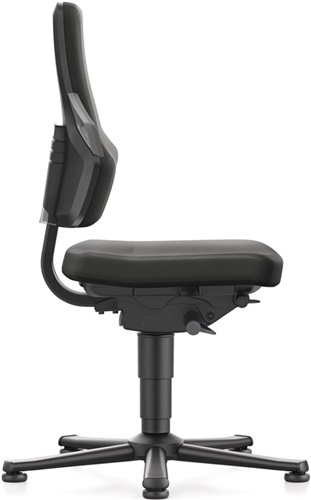BIMOS Arbeitsdrehstuhl Nexxit Bodengleiter Grifffarbe grau Supertec-Gewebe schwarz BIMOS Arbeitsdrehstuhl Nexxit Bodengleiter Grifffarbe grau Supertec-Gewebe schwarz
