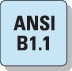 BOSS Gewindegrenzlehrdorn ANSI B1.1 UNF 1 Zollx12 D.25,4mm Tol.2B BOSS