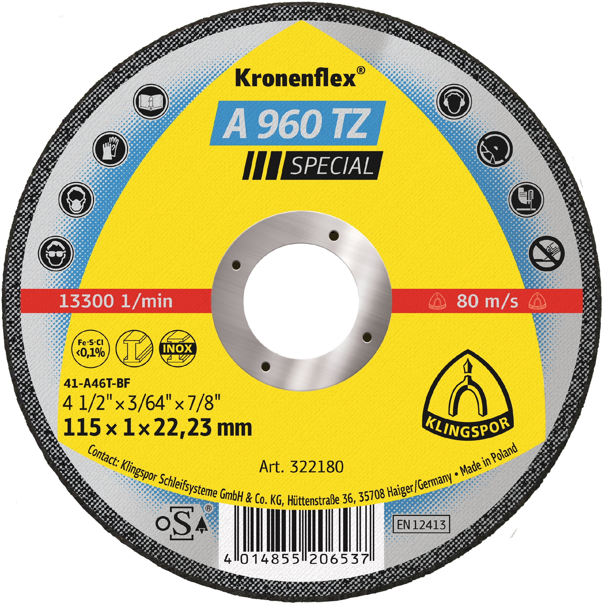 A 960 TZ Special Trennscheibe