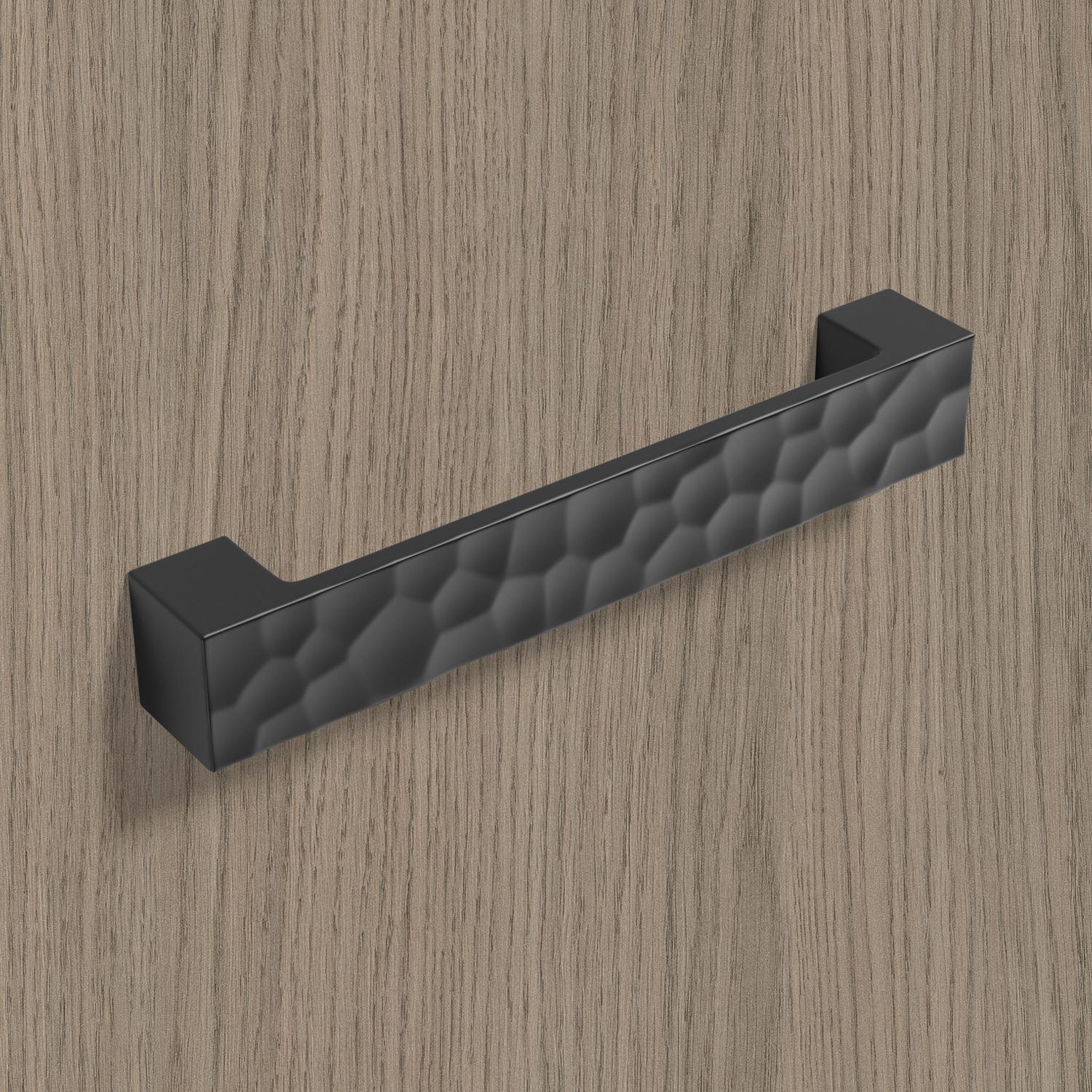 HETTICH Griff Solda, •–• 160, L 180 mm, B 29 mm, H 26 mm, Schwarz matt, 9269741 HETTICH Griff Solda, •–• 160, L 180 mm, B 29 mm, H 26 mm, Schwarz matt, 9269741