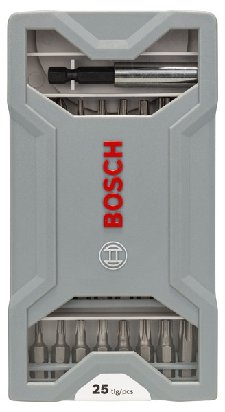 BOSCH Schrauberbit-Set, 25-teilig, 25 mm, 49 mm, mit Bitholder