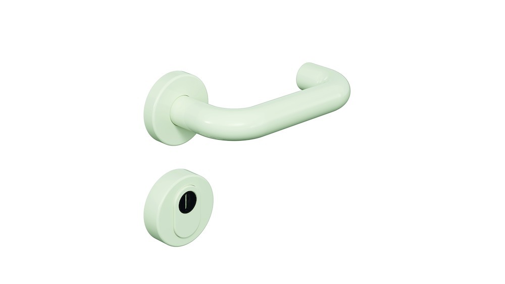 HEWI Schutz-Drücker-Halbgarnitur mit Rosetten 111R23.230, VK 8 mm, Polyamid, 111R23.230 99