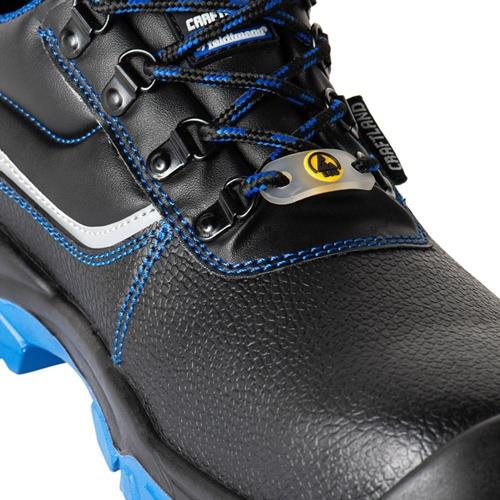 CRAFTLAND Sicherheitsschuh NAUEN Gr.43 W.10,5 schwarz/blau S3 FO SR ESD EN20345 CRAFTLAND