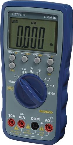 TECWERK Multimeter DMM 10 0-600V AC/DC TRUE RMS TECWERK