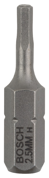 BOSCH Schrauberbit Extra-Hart HEX 2,5, 25 mm, 3er-Pack