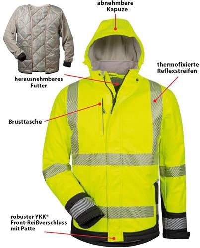 ELYSEE Warnschutz-Softshelljacke Melvin Gr.L gelb/schwarz ELYSEE ELYSEE Warnschutz-Softshelljacke Melvin Gr.L gelb/schwarz ELYSEE