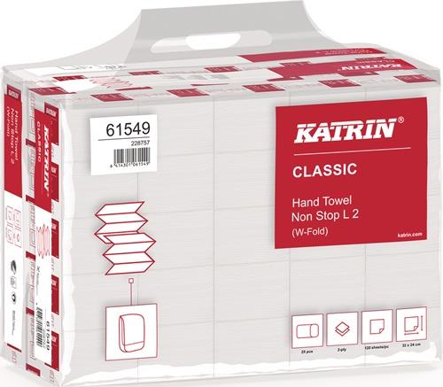 ELOS Falthandtuch Katrin Classic L 2 2-lag.weiß L.ca.240mm xB.ca.320mm 3000 Tücher/KT