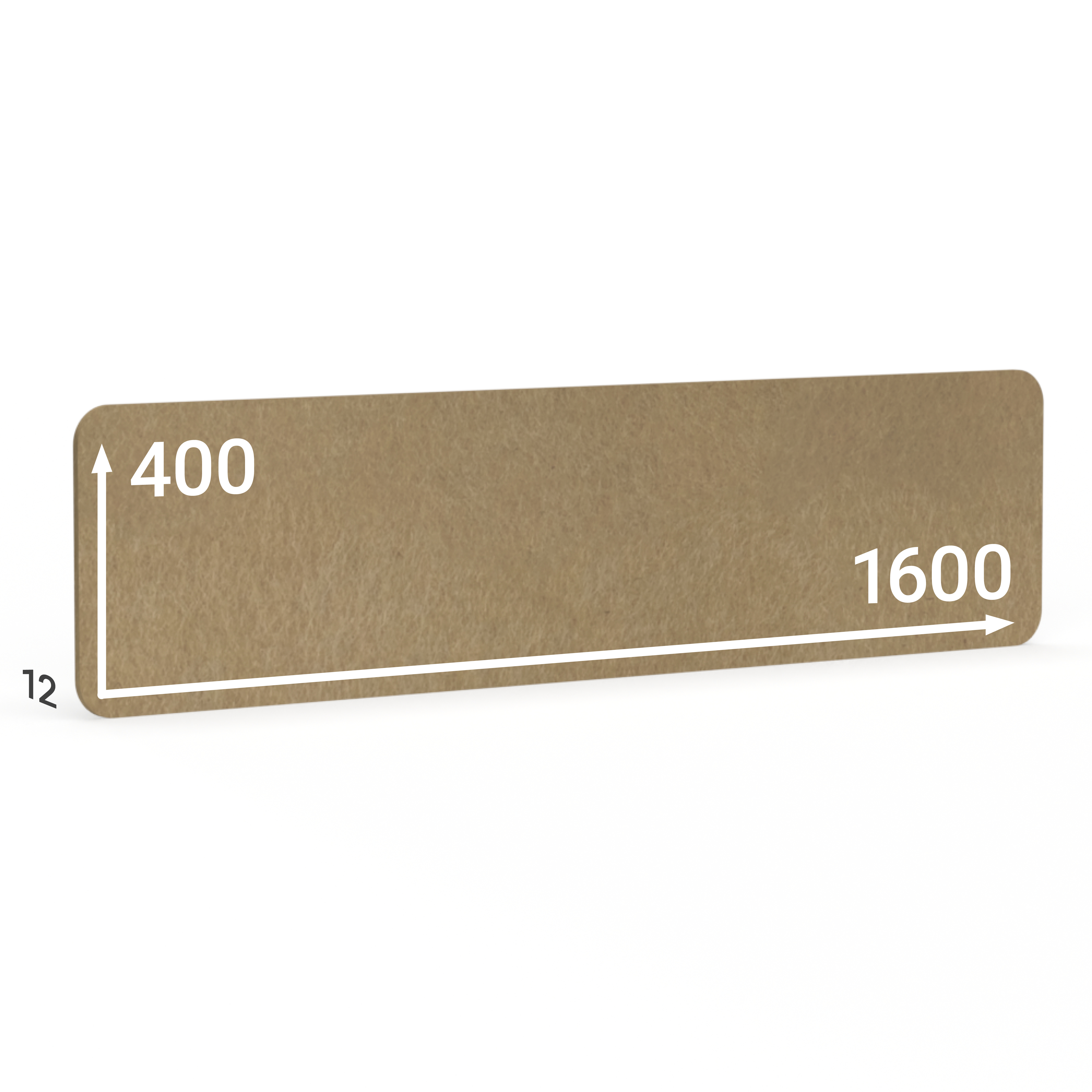 BMB AKUSTIX Vario eco, HxBxS: 400x1600x12 mm, Beige, AV14