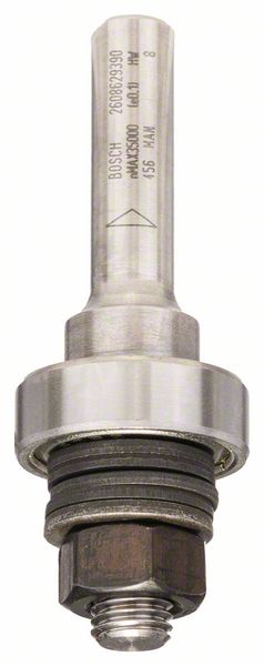 BOSCH Schaft für Scheibennutfräser mit Anlaufkugellager, 8 mm, D 22 mm, G 60,3 mm