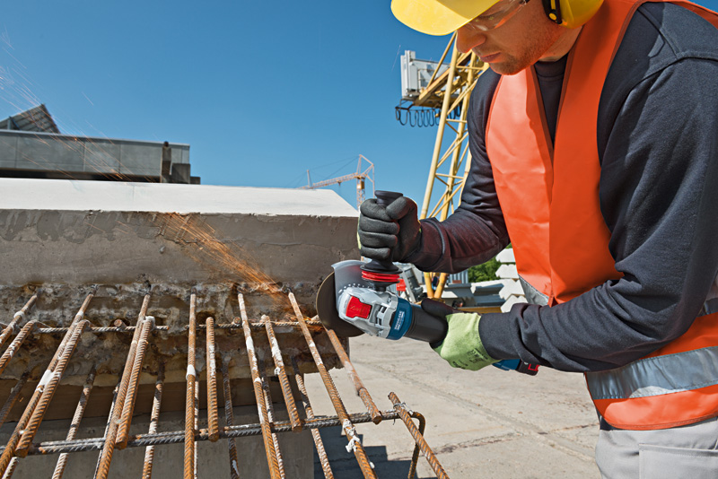 BOSCH Akku-Winkelschleifer mit X-LOCK GWX 18V-10 P, (solo, L)