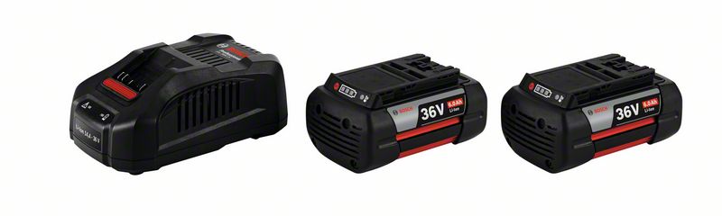 BOSCH Starter-Set 2x GBA 36V 6.0Ah + GAL 3680 CV