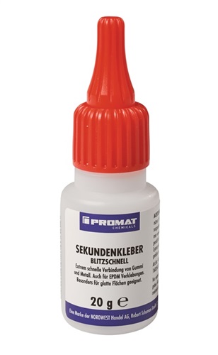 PROMAT Sekundenkleber blitzschnell 20g farblos Flasche PROMAT CHEMICALS