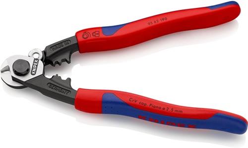 KNIPEX Drahtseilschere L.190mm pol.Mehrkomp.-Hüllen KNIPEX KNIPEX Drahtseilschere L.190mm pol.Mehrkomp.-Hüllen KNIPEX