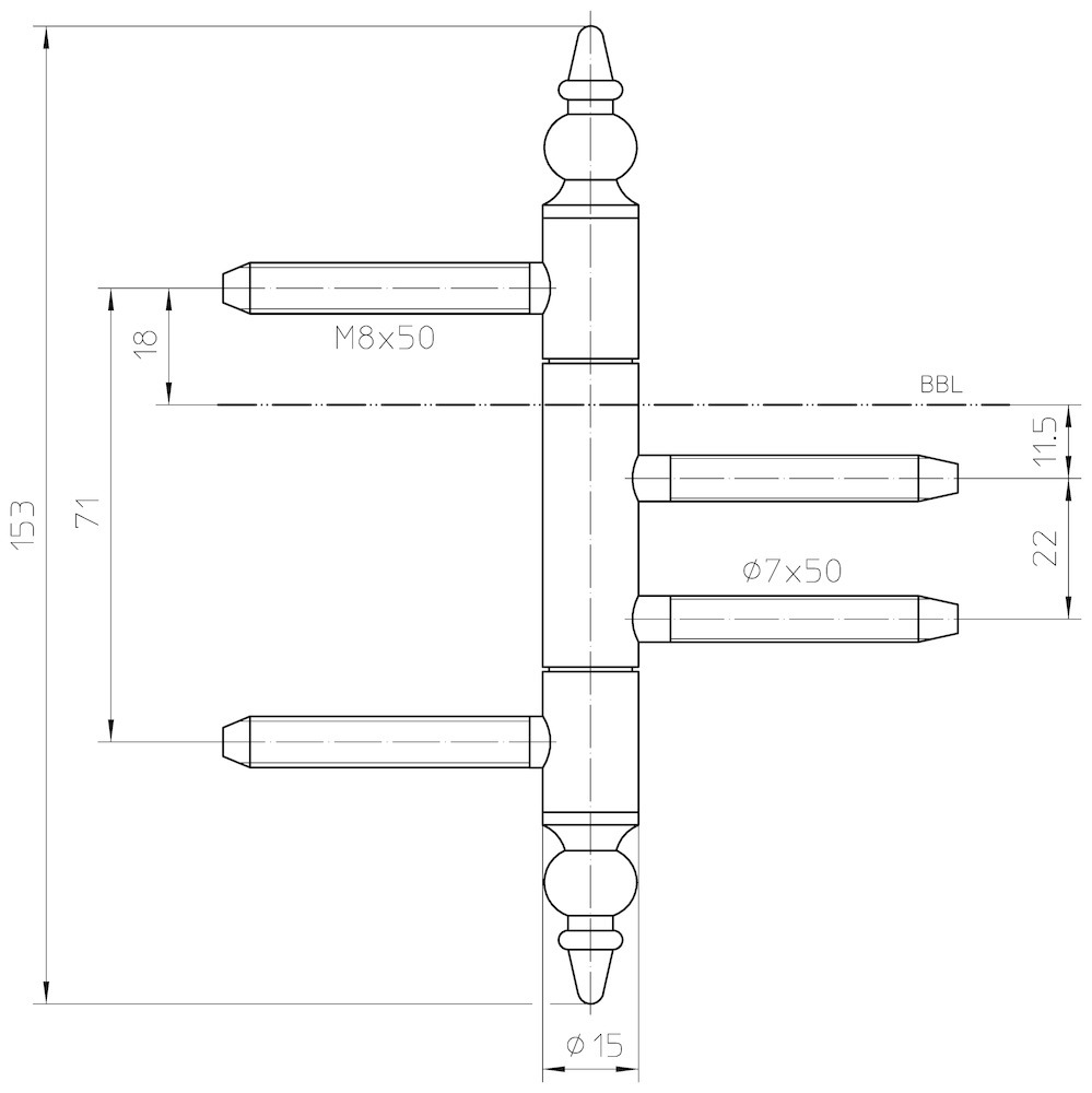 SIMONSWERK Einbohrband VARIANT® V 4426 WF ZK