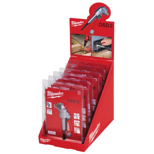 MILWAUKEE 6 x OSD 2 Winkelschraubvorsatz Thekendisplay OSD 2