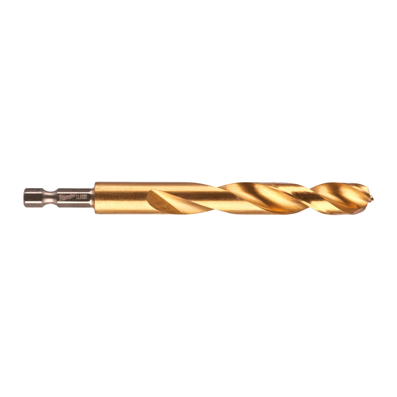 MILWAUKEE 12,0 x 127 mm SHOCKWAVE Metallbohrer HSS-G RED HEX Titan 1/4"