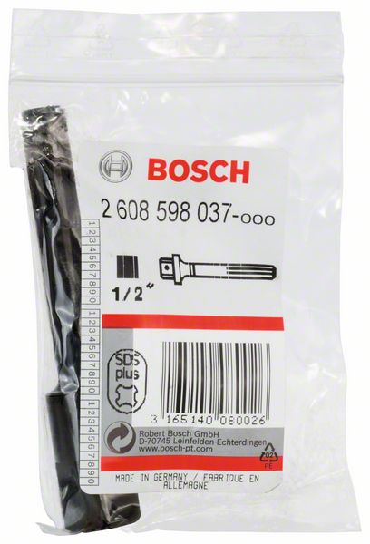 BOSCH Adapter SDS plus auf 1/2 Zoll-Außenvierkant, SDS plus