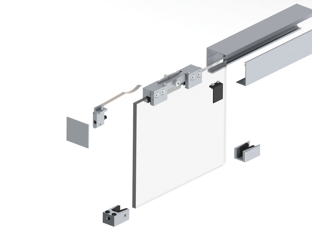 HELM Schiebetürbeschlag GT-L 80, ohne Festteil