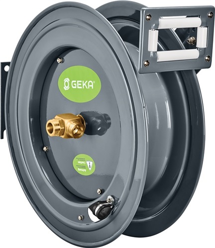 GEKA Schlauchaufroller PA20 Anschl.-Gew.33,25mm G 1 AG Zoll pulv.STA GEKA