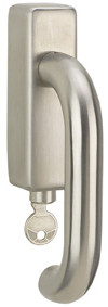 HERMAT Fenstergriff abschließbar BASIC 01 1901, Aluminium