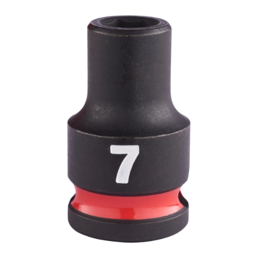 MILWAUKEE 7 x 32 mm SHOCKWAVE Schlagnuss 3/8" kurz