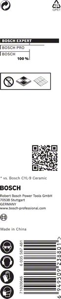 BOSCH EXPERT HEX-9 HardCeramic Bohrer, 5.5 x 90 mm