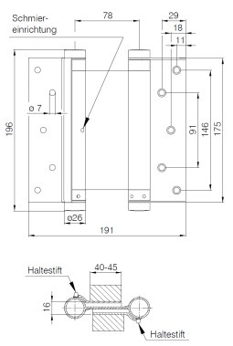 DENI Pendeltürband 3982, Stahl