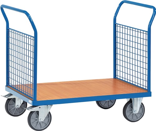 FETRA Doppelstirnwandwagen Ladefl.-L1200xB800mm 2 Stirnwände Drahtgitter