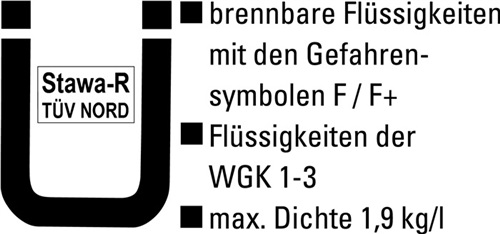 BAUER Auffangwanne Auffangvol.1000l L2650xB1300xH435mm Stahlbl.m.Gitterrost gelborange