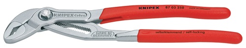 KNIPEX Wasserpumpenzange Cobra® L.180mm Spann-W.36mm verchr.Ku.-Überzug KNIPEX