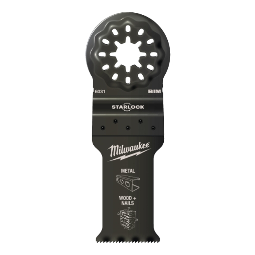 MILWAUKEE 28 x 47 mm Multitool Starlock Bi-Metall Tauchsägeblatt Multimaterial