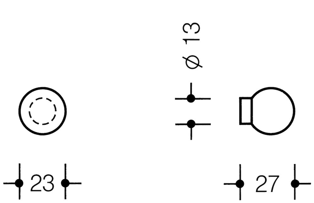 HEWI Knopf 559.23, Polyamid, 559.23 99