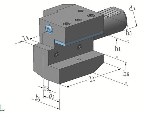 Axialwerkzeughalter C1 DIN 69880 rechts TECWERK