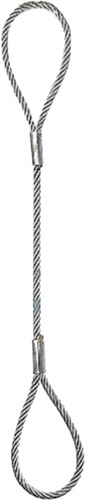 KAYSER Drahtseil-Schlinge offen L1000xD18mm 1-strängig m.2 Ösen