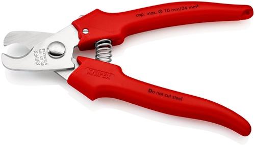 KNIPEX Kabelschere L.165mm Kopf pol.Ku.umspritzt KNIPEX