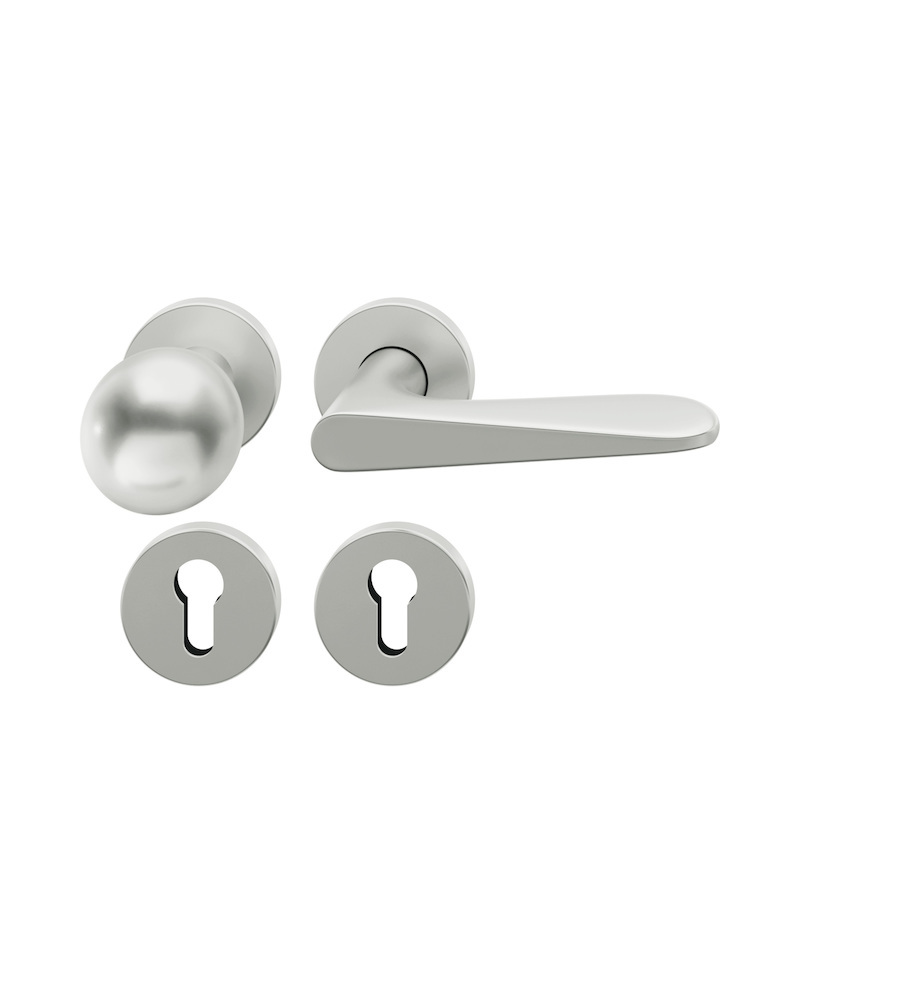 FSB Wechselgarnitur mit Rosetten 72 1144, AGL3, rund, VK 8 mm, Aluminium