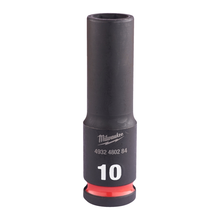 MILWAUKEE 10 x 65 mm SHOCKWAVE Schlagnuss 3/8" lang