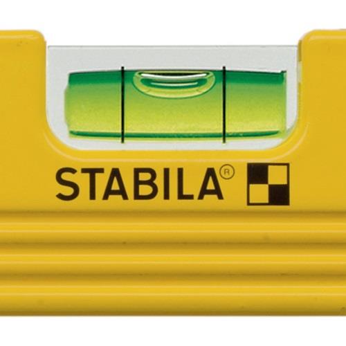 STABILA Torpedowasserwaage 81 S 25cm Alu.gelb ± 0,5 mm/m o.Gürteltasche 0,5 mm/m STABILA