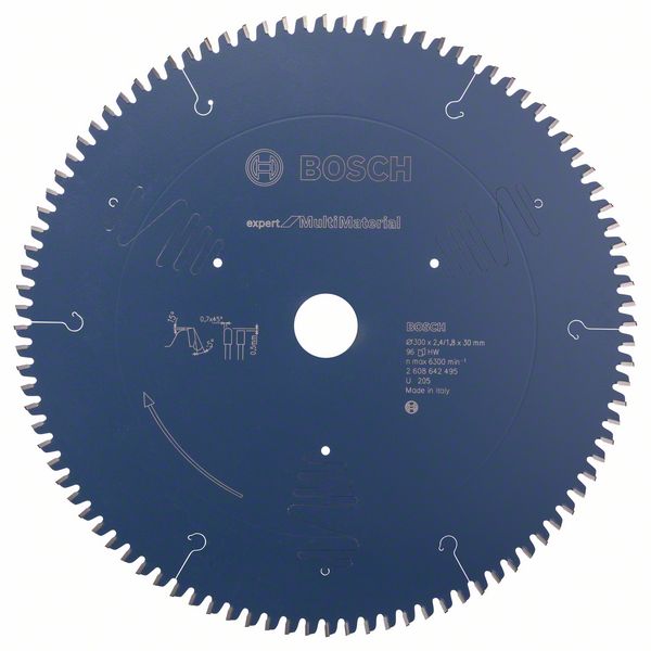 BOSCH Kreissägeblatt Expert for Multi Material, 300 x 30 x 2,4 mm, 96