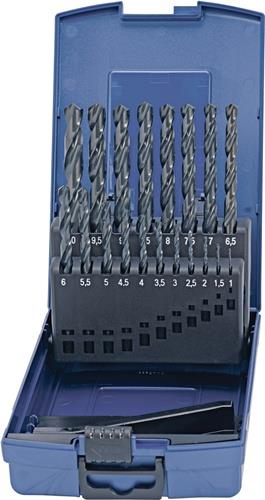 TECWERK Spiralbohrersatz DIN 338 TypN D.6-10x0,1mm HSS 41tlg.Ku.-Kass.TECWERK