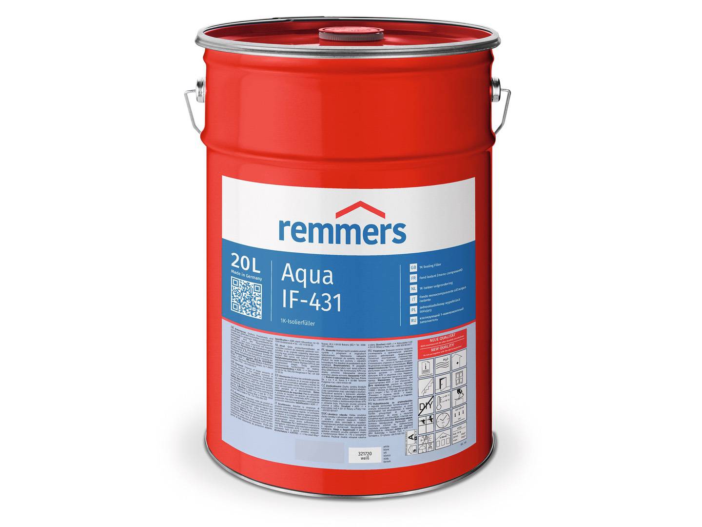 REMMERS Aqua IF-431-1K-Isolierfüller weiß 20 l