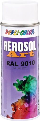 DUPLI-COLOR Buntlackspray AEROSOL Art reinweiss ma RAL 9010 400ml Spraydose