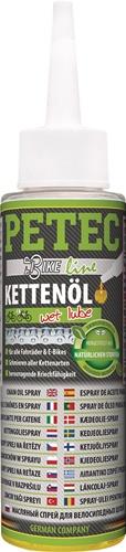 PETEC Kettenöl Wet Lube 100ml transp.Tropfflasche PETEC PETEC Kettenöl Wet Lube 100ml transp.Tropfflasche PETEC